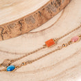 Carica l'immagine nel visualizzatore della galleria, BRACCIALE CON DUE FILI E ELEMENTI COLORATI
