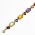 Carica l'immagine nel visualizzatore della galleria, BRACCIALE CON PIETRE ALLUNGATE COLORATE
