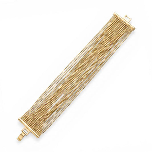 BRACCIALE MULTIFILO CON TEXTURE A PALLINI