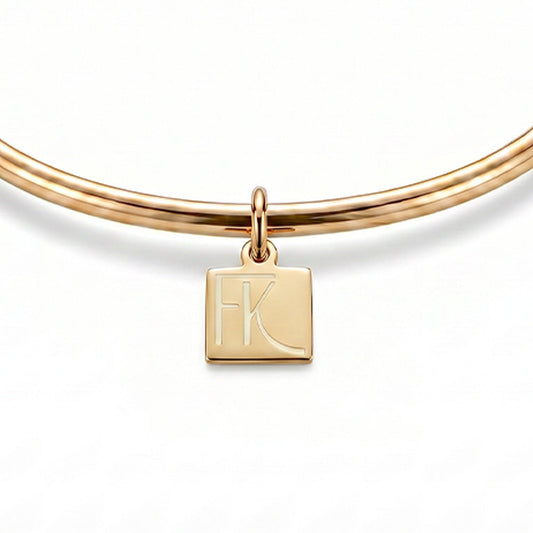 BRACCIALE RIGIDO LISCIO CLASSICO CON CHARM FANATIKERIE