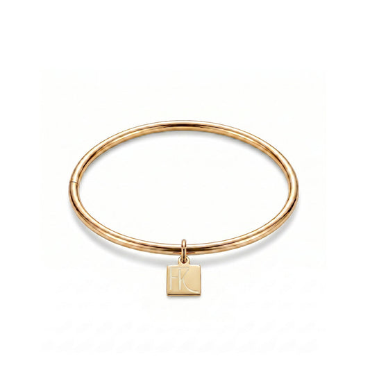 BRACCIALE RIGIDO LISCIO CLASSICO CON CHARM FANATIKERIE