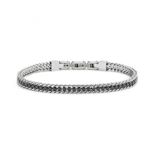 31BR0002N-L BRACCIALE TENNIS ZIRCONI NERI