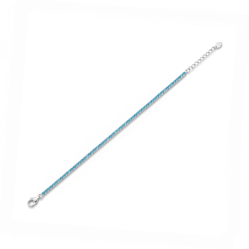 BRACCIALE RODIATO AZZURRO/BLU Z