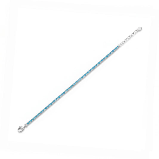 BRACCIALE RODIATO AZZURRO/BLU Z