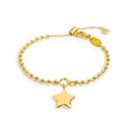 Carica l'immagine nel visualizzatore della galleria, BRACCIALE CATENA A SFERE CON STELLA
