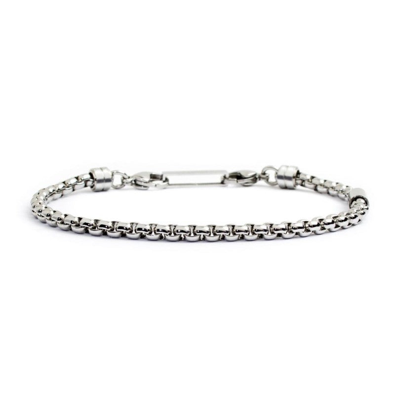 Bracciale catena box rounded 4mm - Desidero