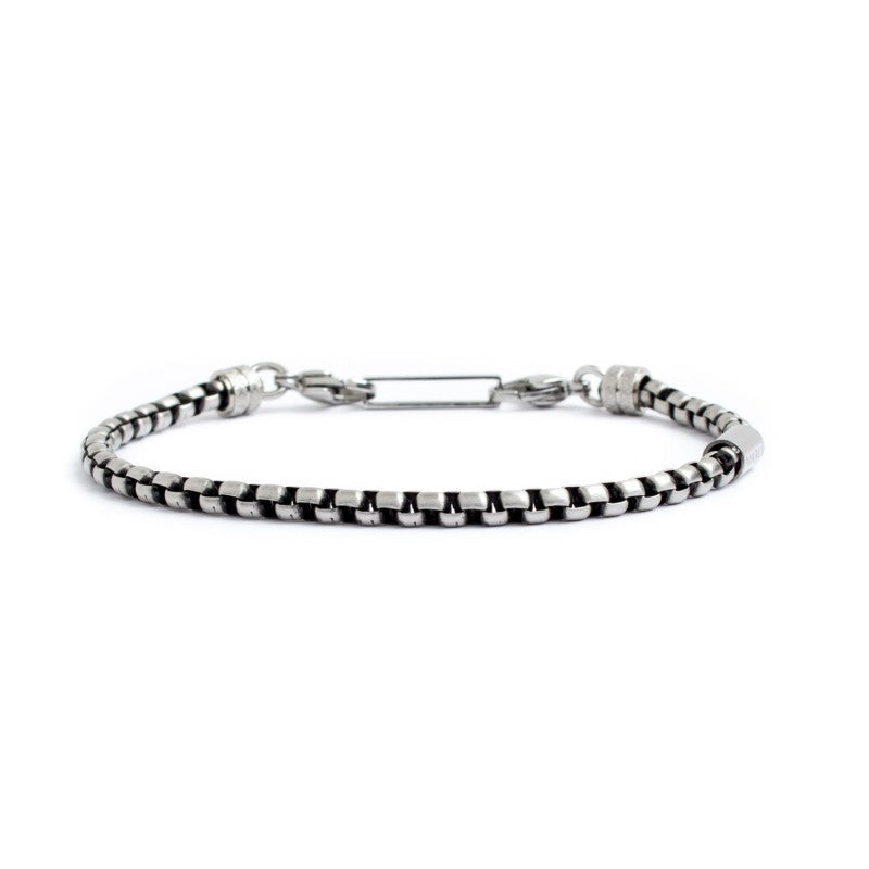 Bracciale catena box rounded 4mm - Desidero