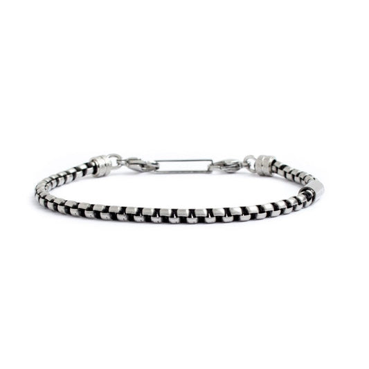 Bracciale catena box rounded 4mm - Desidero