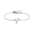 Carica l'immagine nel visualizzatore della galleria, Bracciale catena con centrale a forma organica con perla
