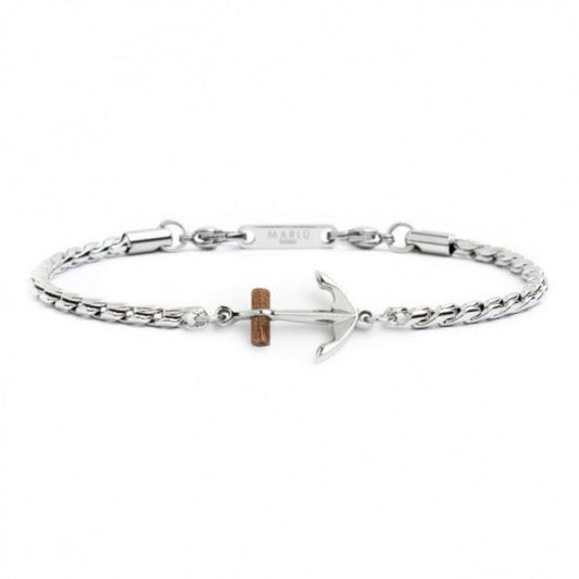 Bracciale Catena Corda Con Ancora - Desidero