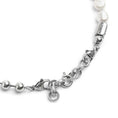 Carica l'immagine nel visualizzatore della galleria, Bracciale catena doppio giro perle e sfere con ala - Desidero
