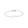 Carica l'immagine nel visualizzatore della galleria, Bracciale catena grumetta con perla ovale centrale
