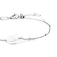 Carica l'immagine nel visualizzatore della galleria, Bracciale catena grumetta con perla ovale centrale
