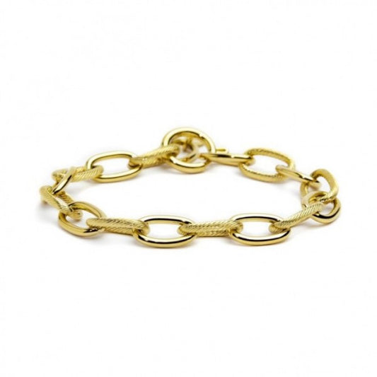 2br0068g Bracciale con catena a maglia larga