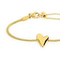 Carica l'immagine nel visualizzatore della galleria, Bracciale catena mesh con cuore irregolare
