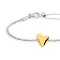 Carica l'immagine nel visualizzatore della galleria, Bracciale catena mesh con cuore irregolare
