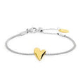 Carica l'immagine nel visualizzatore della galleria, Bracciale catena mesh con cuore irregolare
