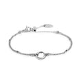 Carica l'immagine nel visualizzatore della galleria, Bracciale catena mesh con sfere al centro moschettone ad anello
