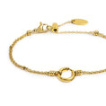 Carica l'immagine nel visualizzatore della galleria, Bracciale catena mesh con sfere al centro moschettone ad anello

