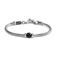 Carica l'immagine nel visualizzatore della galleria, Bracciale catena snake con sfera centrale

