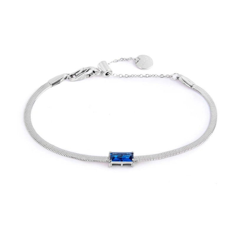 Bracciale catena snake con zircone baguette - Desidero
