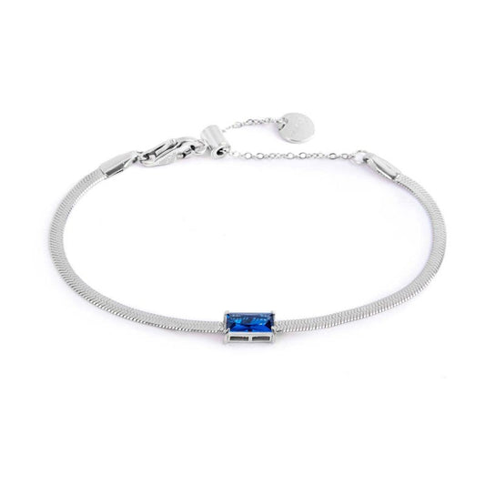 Bracciale catena snake con zircone baguette - Desidero