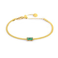 Carica l'immagine nel visualizzatore della galleria, Bracciale catena snake con zircone baguette - Desidero
