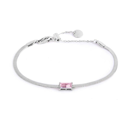 Bracciale catena snake con zircone baguette - Desidero