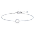 Carica l'immagine nel visualizzatore della galleria, Bracciale cerchio con zirconi bianchi
