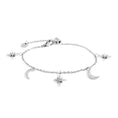 Carica l'immagine nel visualizzatore della galleria, 33BR0010 BRACCIALE CON LUNE E ROSE DEI VENTI PENDENTI
