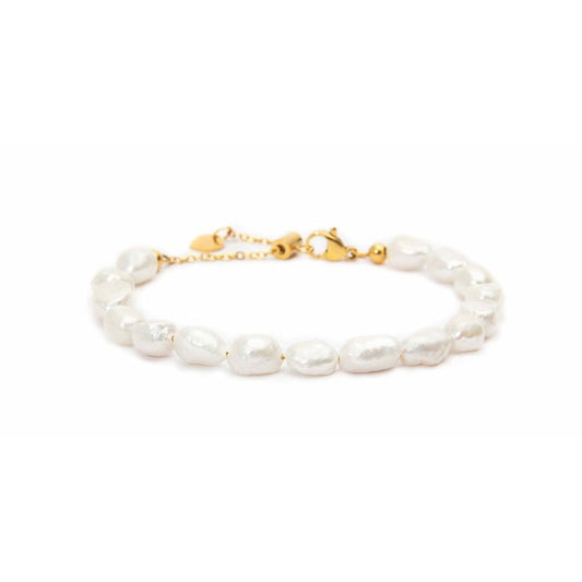 Bracciale con perle di fiume masticate - Desidero