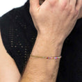 Carica l'immagine nel visualizzatore della galleria, Bracciale con perline colorate e catena a maglia larga
