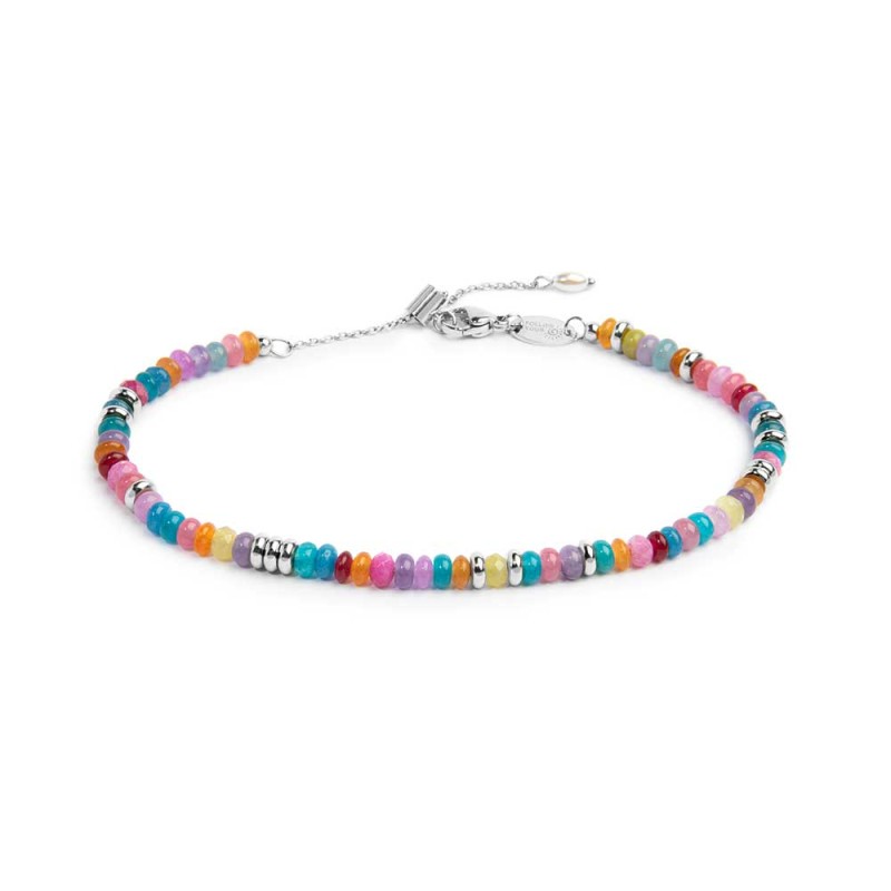 Bracciale con perline colorate