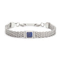 Carica l'immagine nel visualizzatore della galleria, Bracciale con pietra centrale catena mesh - Desidero
