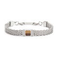 Carica l'immagine nel visualizzatore della galleria, Bracciale con pietra centrale catena mesh - Desidero
