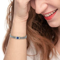 Carica l'immagine nel visualizzatore della galleria, Bracciale con pietra centrale catena mesh - Desidero
