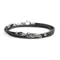Carica l'immagine nel visualizzatore della galleria, Bracciale con piuma con cordino strobel doppio filo
