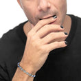 Carica l'immagine nel visualizzatore della galleria, Bracciale con sodalite a rondelle e catena marine - Desidero
