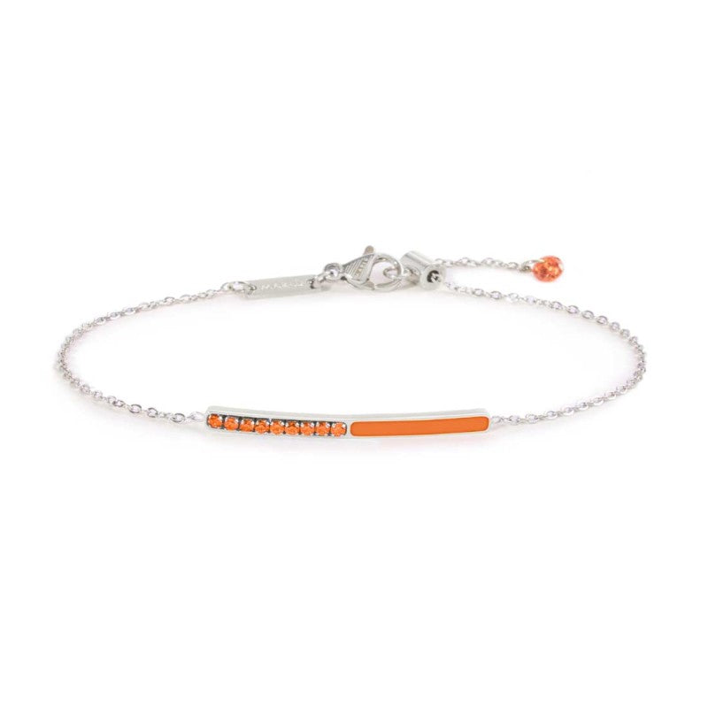 Bracciale con zirconi e smalto