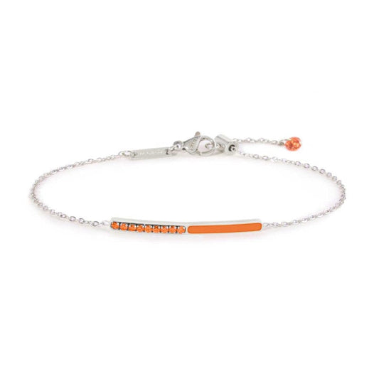 Bracciale con zirconi e smalto