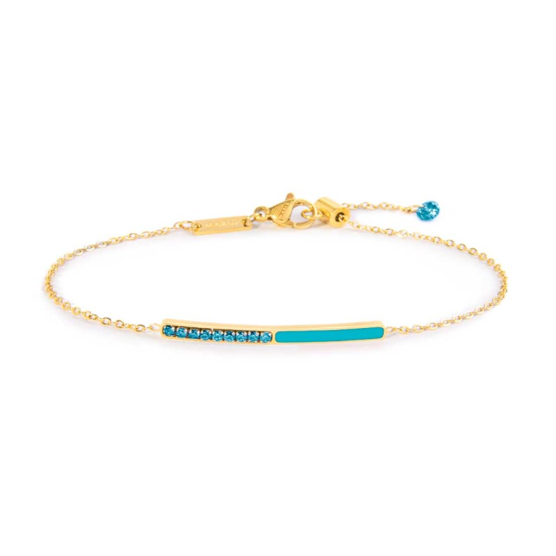 Bracciale con zirconi e smalto