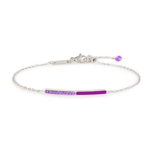 Bracciale con zirconi e smalto