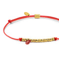 Carica l'immagine nel visualizzatore della galleria, Bracciale cordino con elementi acciaio e zircone pendente
