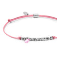 Carica l'immagine nel visualizzatore della galleria, Bracciale cordino con elementi acciaio e zircone pendente
