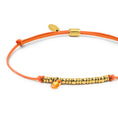 Carica l'immagine nel visualizzatore della galleria, Bracciale cordino con elementi acciaio e zircone pendente
