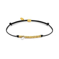 Carica l'immagine nel visualizzatore della galleria, Bracciale cordino con elementi acciaio e zircone pendente
