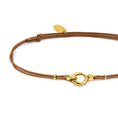 Carica l'immagine nel visualizzatore della galleria, Bracciale cordino con moschettone ad anello centrale
