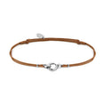 Carica l'immagine nel visualizzatore della galleria, Bracciale cordino con moschettone ad anello centrale

