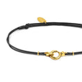Carica l'immagine nel visualizzatore della galleria, Bracciale cordino con moschettone ad anello centrale

