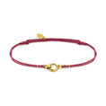 Carica l'immagine nel visualizzatore della galleria, Bracciale cordino con moschettone ad anello centrale
